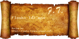 Flesko Tímea névjegykártya